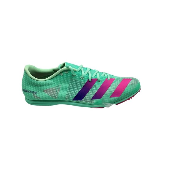 Adidas Adizero Distancestar Track Field Shoes Mens Size 12.5 Green Pink GV9078 - Picture 1 of 10